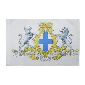 DRAPEAU ARMOIRIES DE MARSEILLE 150x90cm - DRAPEAU MARSEILLAIS - VILLE DE MARSEILLE 90 x 150 cm Fourreau pour hampe