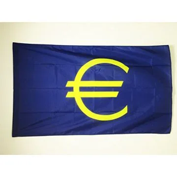 DRAPEAU EURO 150x90cm - DRAPEAU DE LA MONNAIE UNIQUE - EUROPE 90 x 150 cm Fourreau pour hampe