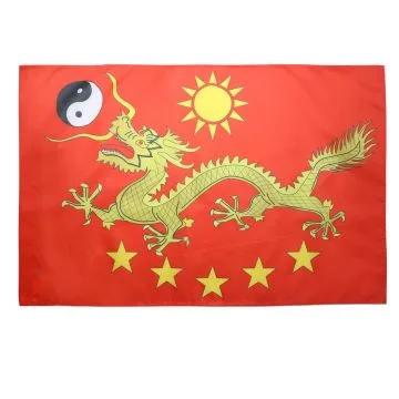DRAPEAU CHINE IMPÍ?RIALE NOUVEAU 150x90cm - DRAPEAU CHINOIS AVEC DRAGON 90 x 150 cm Fourreau pour hampe