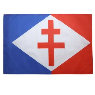 DRAPEAU FORCES NAVALES FRANÍ?AISES LIBRES 150x90cm - DRAPEAU MARINE MILITAIRE FRANCE 90 x 150 cm Fourreau pour hampe