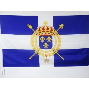 DRAPEAU MARINE CIVILE FRANÍ?AISE XVIIIE SIÍ?CLE 150x90cm - DRAPEAU PAVILLON ROYAUME DE FRANCE 90 x 150 cm Fourreau pour hampe