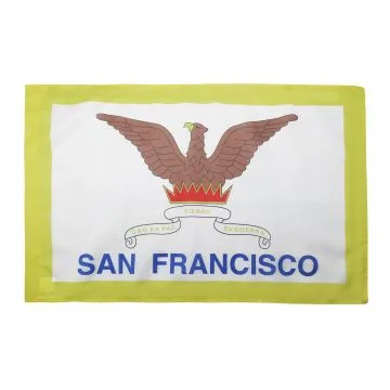 DRAPEAU SAN FRANCISCO 150x90cm - DRAPEAU VILLE DE SAN FRANCISCO - CALIFORNIE 90 x 150 cm Fourreau pour hampe