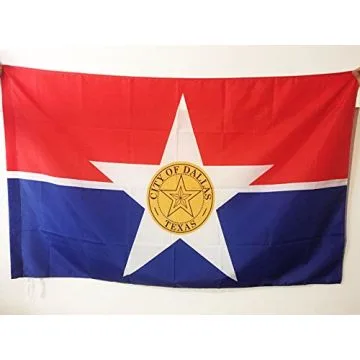 DRAPEAU DALLAS 150x90cm - DRAPEAU VILLE DE DALLAS - TEXAS 90 x 150 cm Fourreau pour hampe