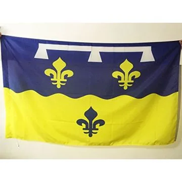 DRAPEAU LOIR-ET-CHER 150x90cm - DRAPEAU DÍ?PARTEMENT LOIR-ET-CHÍ?RIEN 90 x 150 cm Fourreau pour hampe