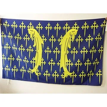 DRAPEAU MEUSE 150x90cm - DRAPEAU DÍ?PARTEMENT MEUSIEN 90 x 150 cm Fourreau pour hampe