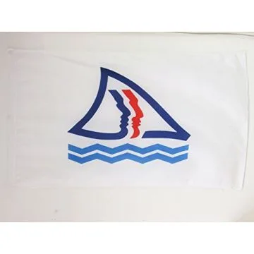 DRAPEAU NOUVELLE-CALÍ?DONIE PROVINCE SUD 150x90cm - DRAPEAU NÍ?O-CALÍ?DONIEN 90 x 150 cm Fourreau pour hampe
