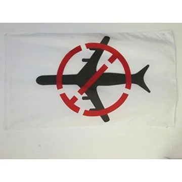 DRAPEAU ZAD NON Í? L\'AÍ?ROPORT 150x90cm - DRAPEAU ZONE Í? DÍ?FENDRE - ZADISTE 90 x 150 cm Fourreau pour hampe