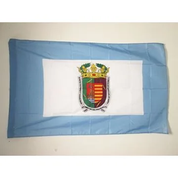 DRAPEAU PROVINCE DE MALAGA 150x90cm - DRAPEAU MALAGA EN ANDALOUSIE 90 x 150 cm Fourreau pour hampe