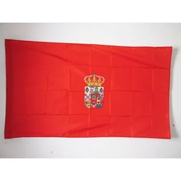 DRAPEAU PROVINCE DE CIUDAD REAL 150x90cm - DRAPEAU CIUDAD REAL EN CASTILLE-LA-MANCHE 90 x 150 cm Fourreau pour hampe