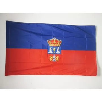 DRAPEAU PROVINCE DE LUGO 150x90cm - DRAPEAU LUGO EN GALICE 90 x 150 cm Fourreau pour hampe