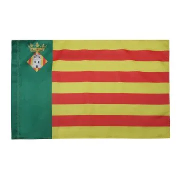 DRAPEAU PROVINCE DE CASTELLÍ?N 150x90cm - DRAPEAU CASTELLON EN COMMUNAUTÍ? VALENCIENNE 90 x 150 cm Fourreau pour hampe