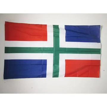 DRAPEAU PROVINCE DE GRONINGUE 150x90cm - DRAPEAU GRONINGAUX AUX PAYS-BAS 90 x 150 cm Fourreau pour hampe
