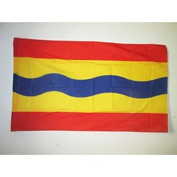DRAPEAU PROVINCE DE OVERIJSSEL 150x90cm - DRAPEAU OVERIJSSEL AUX PAYS-BAS 90 x 150 cm Fourreau pour hampe