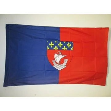 DRAPEAU DÍ?PARTEMENT DE PARIS 150x90cm - DRAPEAU SEINE 90 x 150 cm Fourreau pour hampe