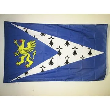 DRAPEAU PAYS DE SAINT-BRIEUC 150x90cm - DRAPEAU BRO SANT-BRIEG EN BRETAGNE 90 x 150 cm Fourreau pour hampe
