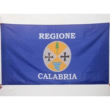 DRAPEAU CALABRE 150x90cm - DRAPEAU CALABRAIS - CALABRIA - ITALIE 90 x 150 cm Fourreau pour hampe