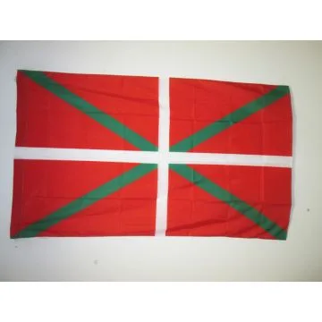 DRAPEAU PAYS-BASQUE EUSKO GUDAROSTEA 150x90cm - DRAPEAU ARMÍ?E BASQUE 90 x 150 cm Fourreau pour hampe