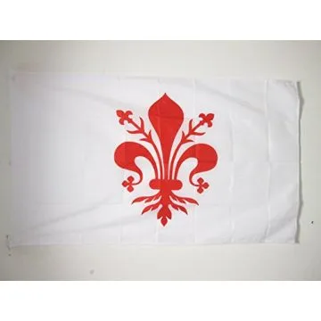 DRAPEAU FLORENCE 150x90cm - DRAPEAU FIRENZE EN TOSCANE 90 x 150 cm Fourreau pour hampe