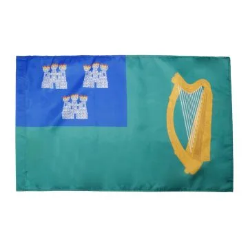DRAPEAU DUBLIN 150x90cm - DRAPEAU VILLE DE DUBLIN EN IRLANDE 90 x 150 cm Fourreau pour hampe