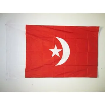 DRAPEAU OUMM AL QAÏWAÏN 150x90cm - DRAPEAU UMM AL-QAIWAIN AUX Í?MIRATS ARABES UNIS 90 x 150 cm Fourreau pour hampe
