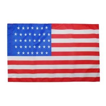Drapeau Etats-Unis 1877-1890 38 étoiles 150x90cm - Drapeau américain ancien 90 x 150 cm Fourreau pour hampe