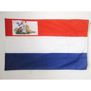 DRAPEAU RÍ?PUBLIQUE BATAVE 1795-1806 150x90cm - DRAPEAU HISTORIQUE DES PAYS-BAS 90 x 150 cm Fourreau pour hampe