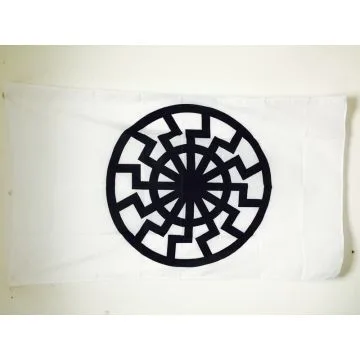 DRAPEAU SOLEIL NOIR 150x90cm - DRAPEAU DU SCHWARZE SONNE 90 x 150 cm Fourreau pour hampe