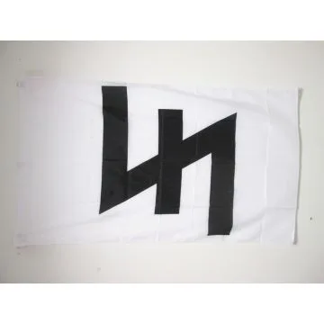 DRAPEAU RUNE DU LOUP 150x90cm - DRAPEAU DU WOLFSANGEL 90 x 150 cm Fourreau pour hampe