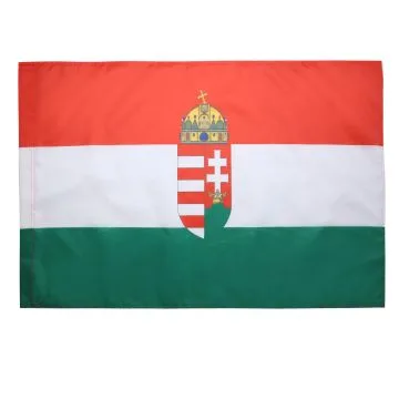 DRAPEAU ROYAUME DE HONGRIE 1920-1946 150x90cm - DRAPEAU ROYAL HONGROIS 90 x 150 cm Fourreau pour hampe