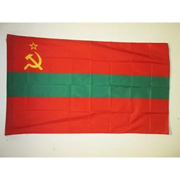 DRAPEAU RÍ?PUBLIQUE SOCIALISTE SOVIÍ?TIQUE MOLDAVE 1940-1991 150x90cm - DRAPEAU DE LA RSS DE MOLDAVIE EN URSS 90 x 150 cm Fourreau pour hampe
