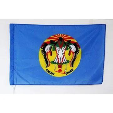 Drapeau Crows du Montana 150x90cm - Drapeau des corbeaux  90 x 150 cm Fourreau pour hampe