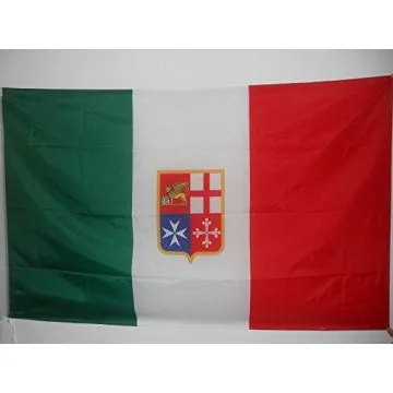 DRAPEAU ITALIE MARINE CIVILE 150x90cm - DRAPEAU PAVILLON CIVIL ITALIEN 90 x 150 cm Fourreau pour hampe