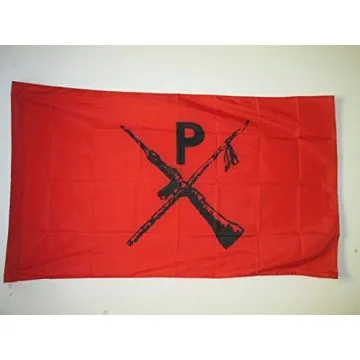 DRAPEAU MONTONEROS D\'ARGENTINE 150x90cm - DRAPEAU RÍ?VOLUTIONNAIRE ARGENTIN 90 x 150 cm Fourreau pour hampe