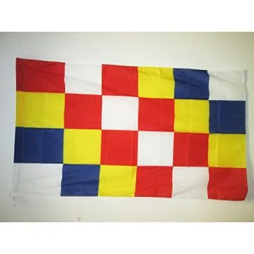 DRAPEAU PROVINCE D\'ANVERS 150x90cm - DRAPEAU DE ANTWERPEN 90 x 150 cm Fourreau pour hampe