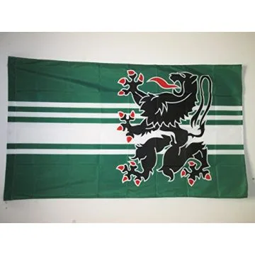 DRAPEAU PROVINCE DE FLANDRE ORIENTALE 150x90cm - DRAPEAU DE OOST-VLAANDEREN 90 x 150 cm Fourreau pour hampe