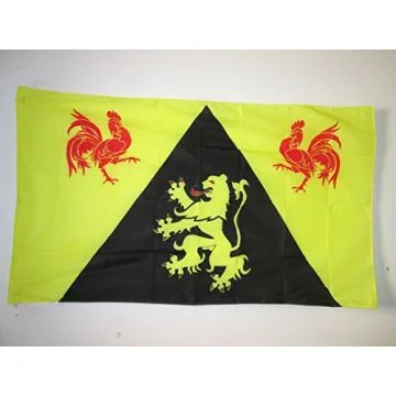 DRAPEAU PROVINCE DE BRABANT WALLON 150x90cm - DRAPEAU DE WALLONIE 90 x 150 cm Fourreau pour hampe