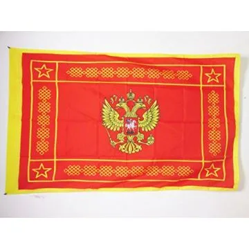 DRAPEAU FORCES ARMÍ?ES DE LA FÍ?DÍ?RATION DE RUSSIE 150x90cm - DRAPEAU DE L\'ARMÍ?E RUSSE 90 x 150 cm Fourreau pour hampe