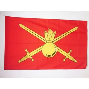 DRAPEAU ARMÍ?E DE TERRE DE LA RUSSIE 150x90cm - DRAPEAU DES FORCES TERRESTRES RUSSES 90 x 150 cm Fourreau pour hampe