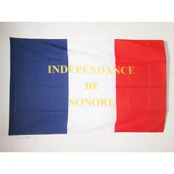 DRAPEAU RÍ?PUBLIQUE DE SONORA 1852-1854 150x90cm - DRAPEAU GASTON DE RAOUSSET-BOULBON 90 x 150 cm Fourreau pour hampe