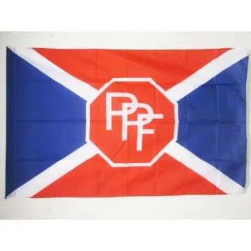DRAPEAU PARTI POPULAIRE FRANÍ?AIS 1936-1945 150x90cm - DRAPEAU DU PPF 90 x 150 cm Fourreau pour hampe