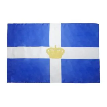 DRAPEAU ROYAUME DE GRÍ?CE 1863-1973 150x90cm - DRAPEAU GREC ANCIEN 90 x 150 cm Fourreau pour hampe