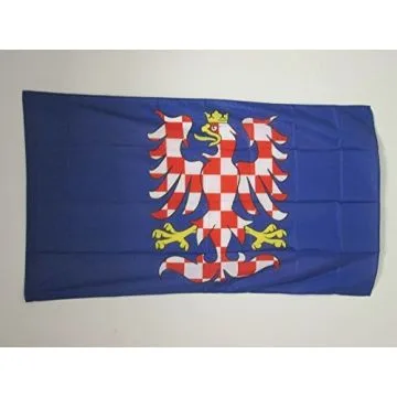 DRAPEAU MORAVIE 150x90cm - DRAPEAU MORAVA - RÍ?PUBLIQUE TCHÍ?QUE 90 x 150 cm Fourreau pour hampe