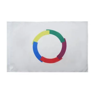 DRAPEAU FRANCOPHONIE 150x90cm - DRAPEAU FRANCOPHONE 90 x 150 cm Fourreau pour hampe
