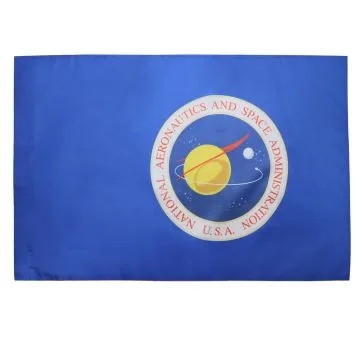 DRAPEAU NASA DES ETATS-UNIS 150x90cm - DRAPEAU NATIONAL AERONAUTICS AND SPACE ADMINISTRATION DES USA 90 x 150 cm Fourreau pour hampe