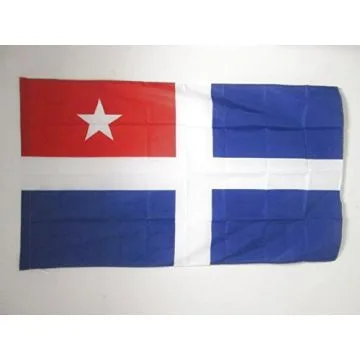 DRAPEAU CRÍ?TE AUTONOME 1897-1913 150x90cm - DRAPEAU Í?TAT CRÍ?TOIS 90 x 150 cm Fourreau pour hampe
