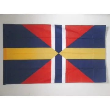 DRAPEAU SUÍ?DE-NORVÍ?GE 1814-1905 150x90cm - DRAPEAU SUÍ?DOIS NORVÍ?GIEN 90 x 150 cm Fourreau pour hampe