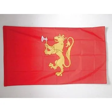 DRAPEAU ETENDARD ROYAL DE NORVÍ?GE 150x90cm - DRAPEAU ROYAUME NORVÍ?GIEN 90 x 150 cm Fourreau pour hampe