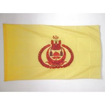 DRAPEAU ETENDARD DU SULTAN DE BRUNEI 150x90cm - DRAPEAU SULTANAT DE BRUNEI 90 x 150 cm Fourreau pour hampe