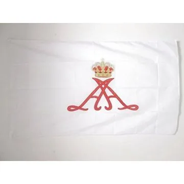 DRAPEAU ETENDARD DU PRINCE ALBERT II DE MONACO 150x90cm - DRAPEAU PRINCIPAUTÍ? MONÍ?GASQUE 90 x 150 cm Fourreau pour hampe