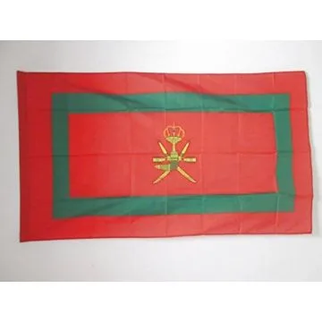 DRAPEAU ETENDARD ROYAL DU SULTAN DE OMAN 150x90cm - DRAPEAU SULTANAT D\'OMAN 90 x 150 cm Fourreau pour hampe